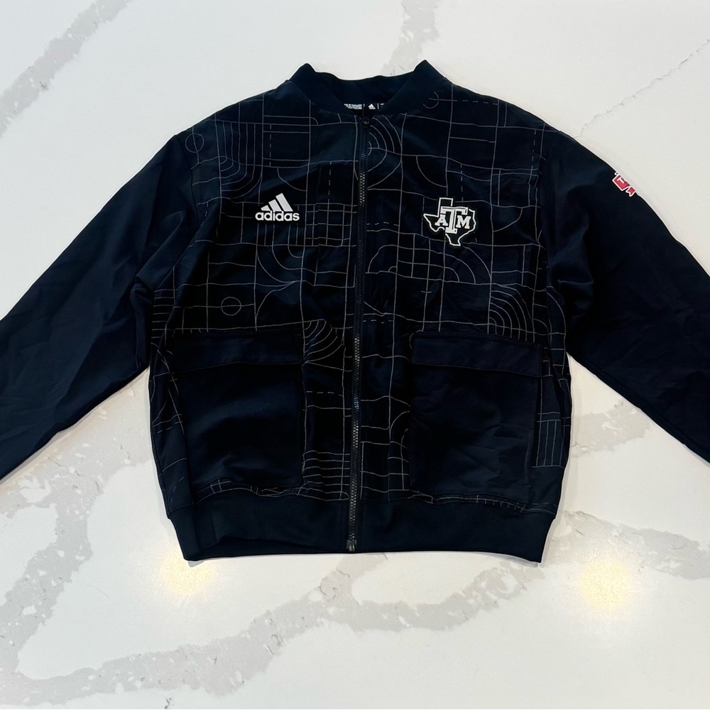 Adidas TEXAS A&M  Black Athletic Jacket